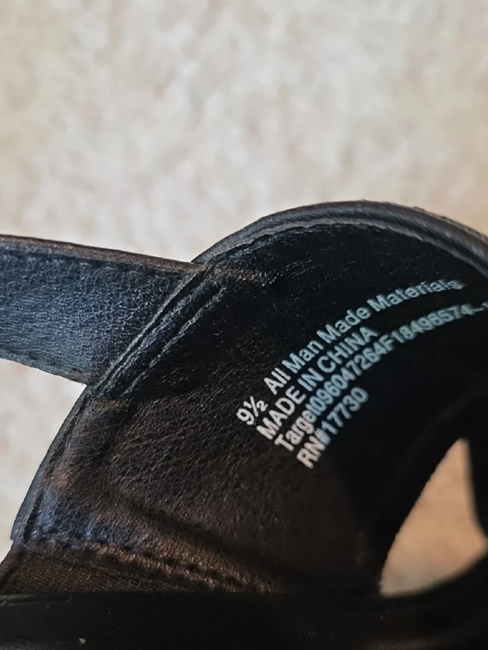 Universal Thread Black Platform Wedge Sandals Size 9.5